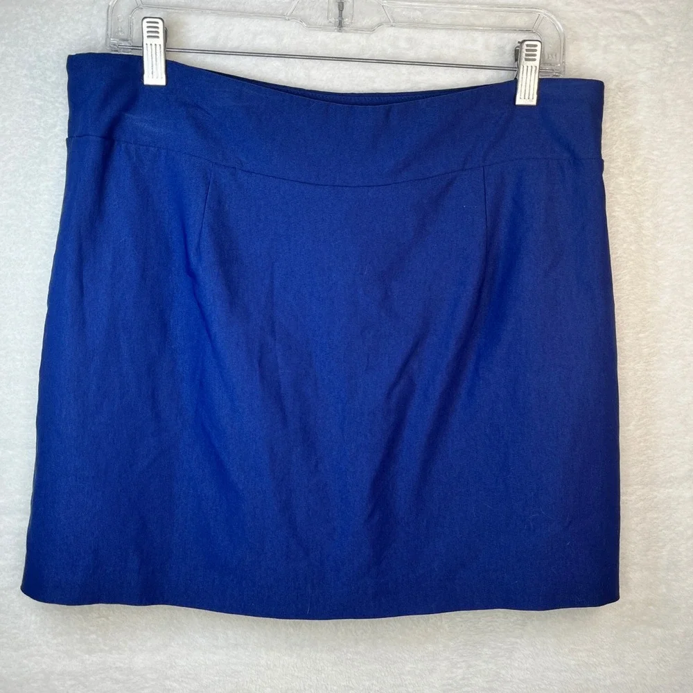 Jason Maxwell Womens Blue Anchor Skort Pull On Mini Skirt‎ PM Petite Medium